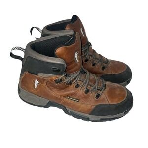 Michelin HydroEdge Steel Toe Waterproof Work Boots Mens 13 Brown XHY662 EH